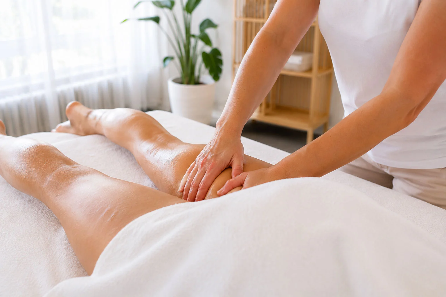 Lymphdrainage mit sanften Grifftechniken im Massage Zentrum Emmen